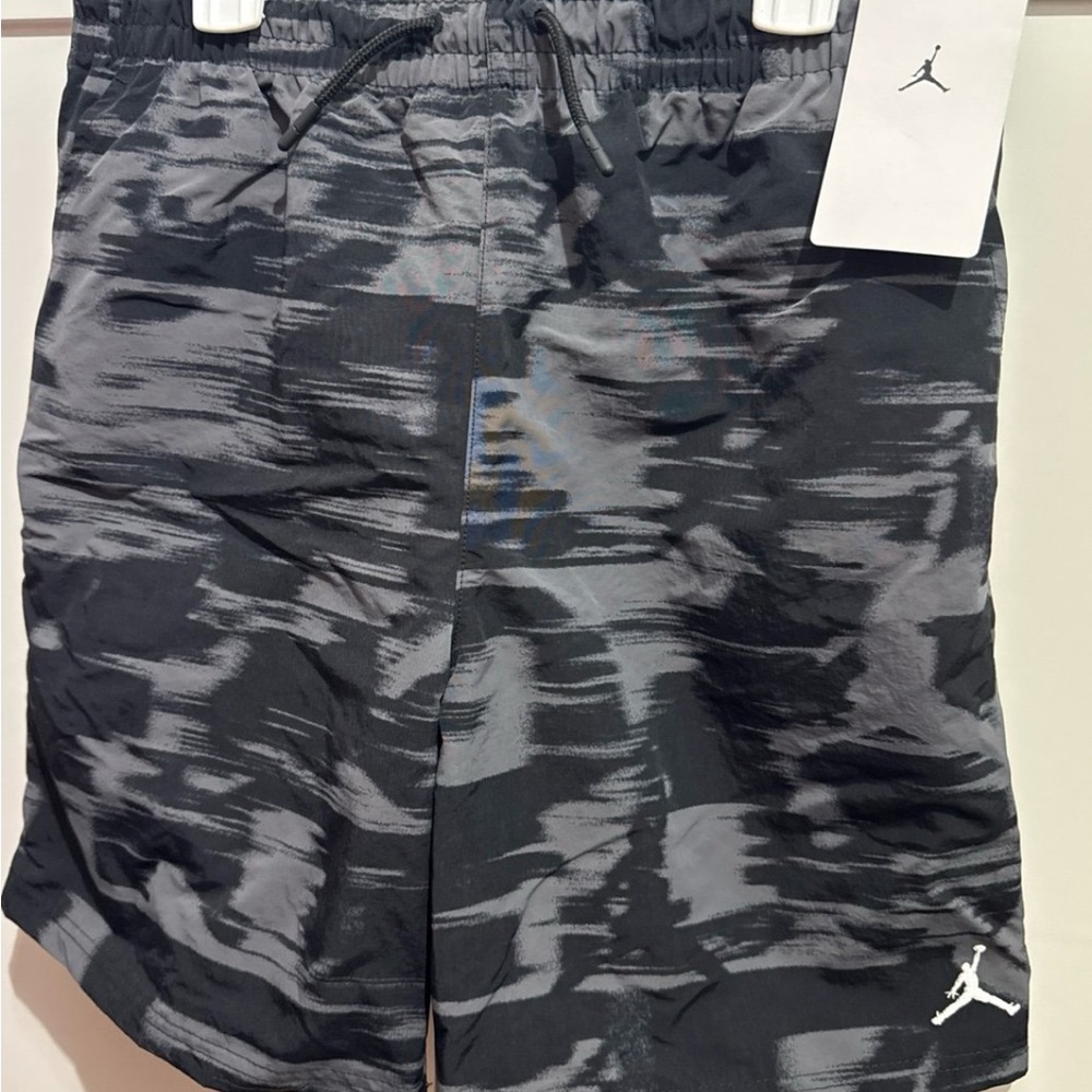 Jordan Black and Gray Patterned Shorts
